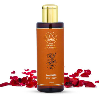 Nirvana Ayurveda Rose Honey Herbal Body Wash for Soft Skin