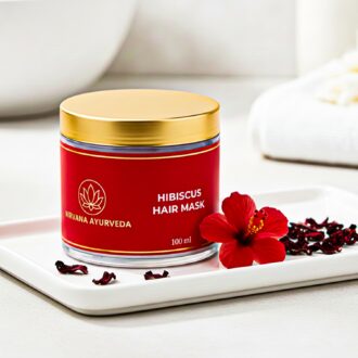 Nirvana Ayurveda Hibiscus Hair Mask for Strong, Shiny, Frizz-Free Hair