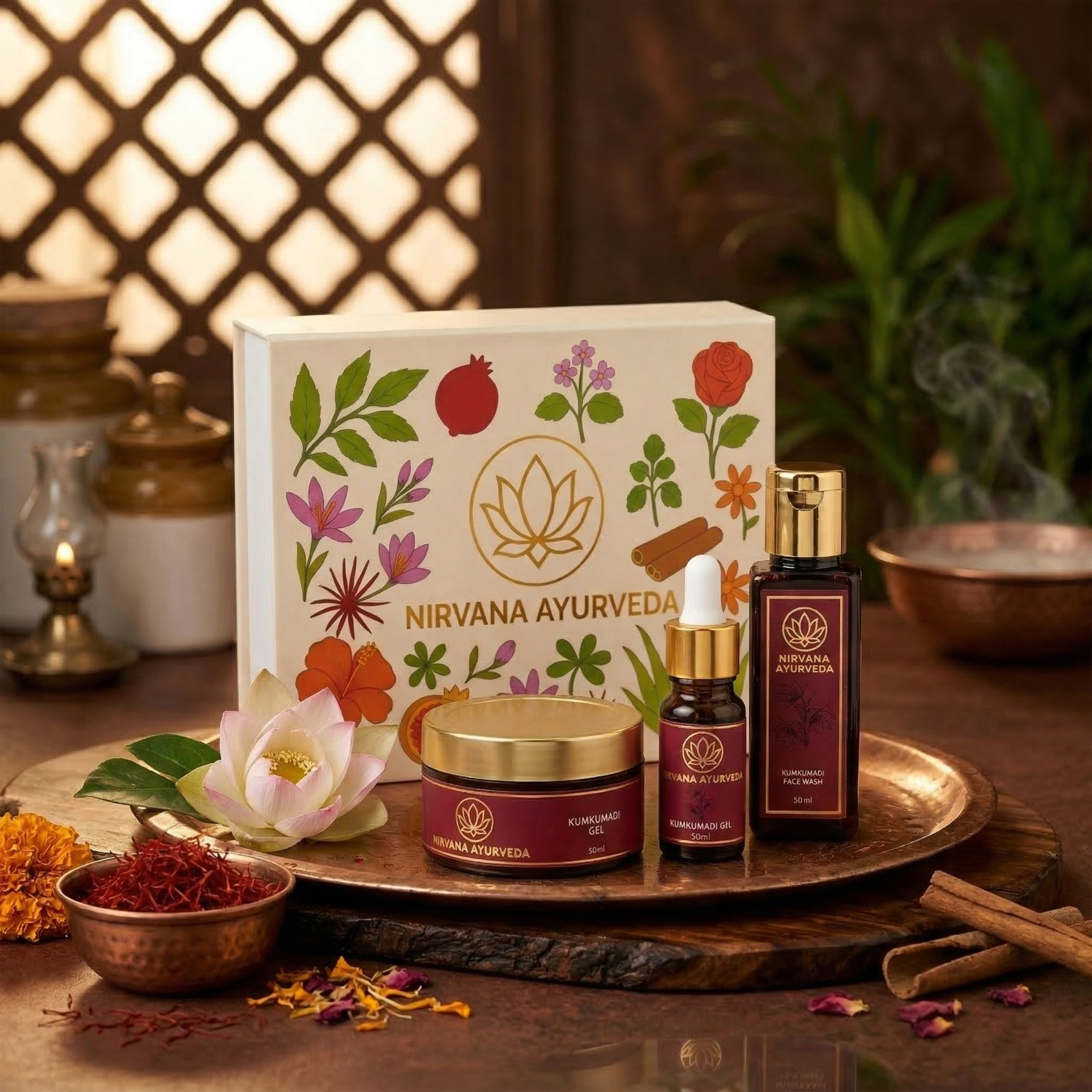 Nirvana Ayurveda Kumkumadi Complete Face Care Combo